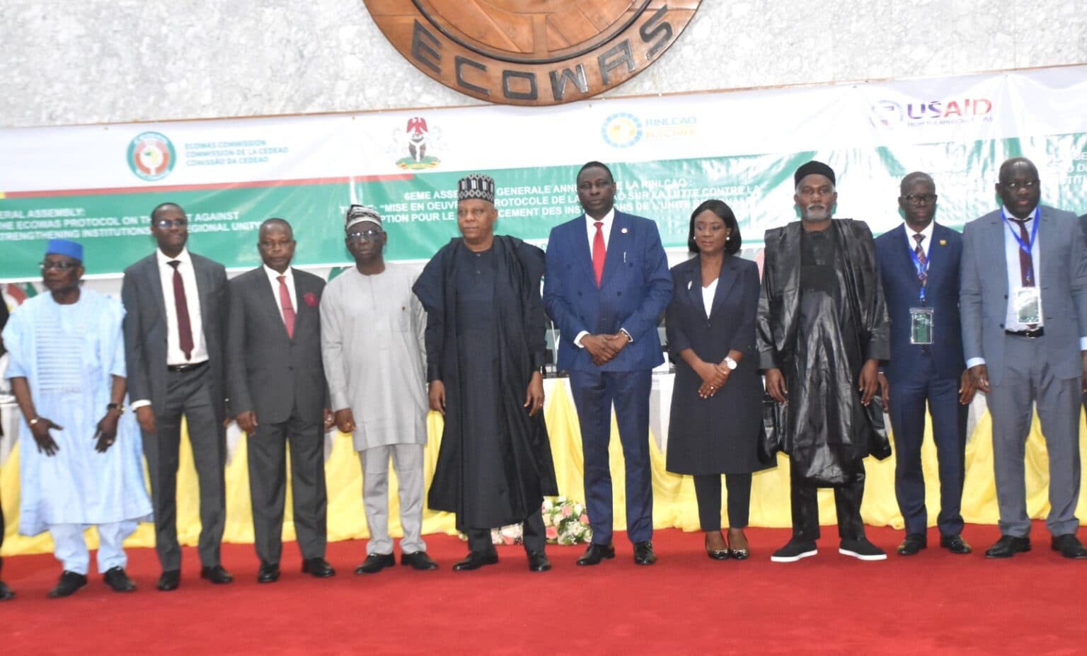 Vice-President Kashim Shettima at the 6th Annual General Assembly of the Network of National Anti-Corruption Institutions in West Africa (NACIWA) held at the ECOWAS Secretariat in Abuja
