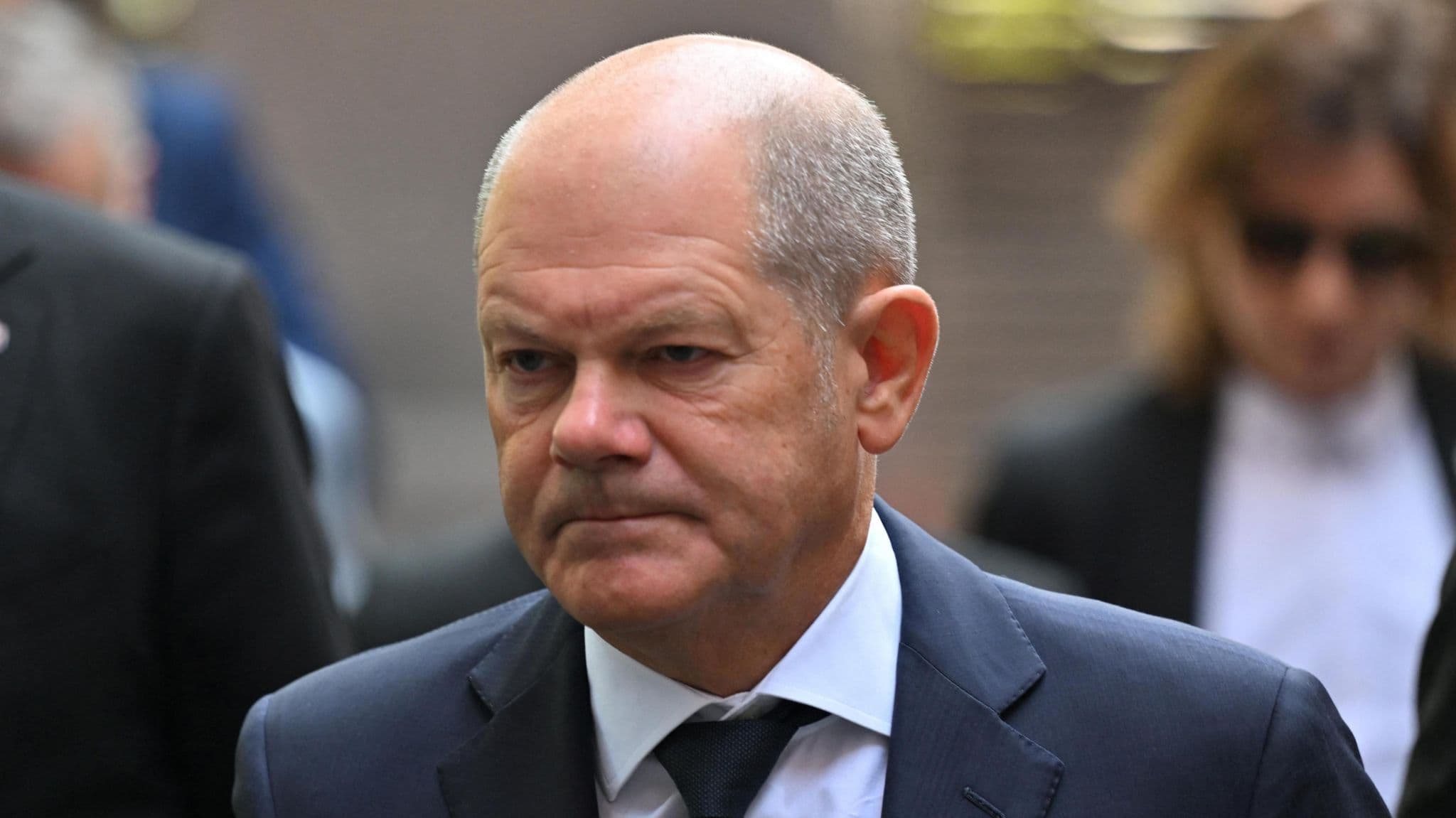 German Chancellor Scholz arrives in Solingen following terror attack