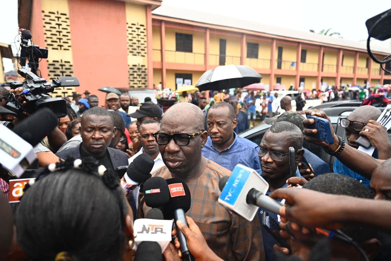 Edo guber: Obaseki removed from INEC office during election collation