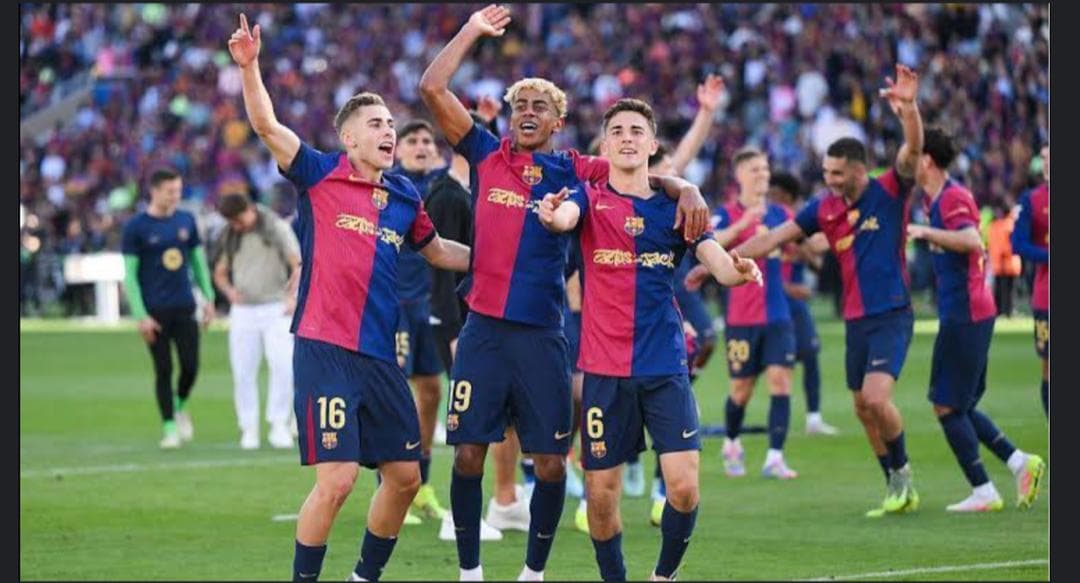 BARCELONA ON THE VERGE OF CLINCHING LALIGA TITLE AFTER 4-3 WIN OVER REAL MADRID.