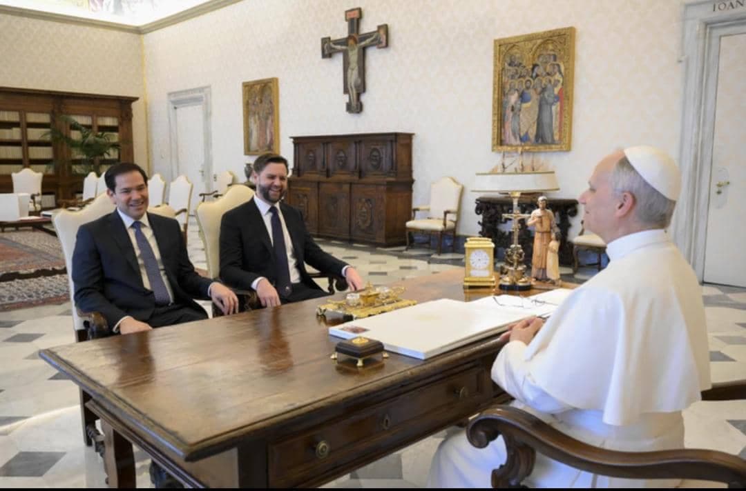 POPE LEO XIV RECEIVES US VP VANCE, SECRETARY OF STATE RUBIO.